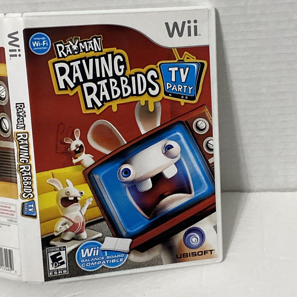 Rayman Raving Rabbids: TV Party (Nintendo Wii, 2008) Tested Complete Preowned - Picture 2 of 8